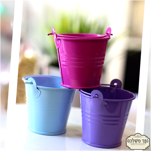 דלי פח קטן ומשמח - מזכרות לאורחים בברית/ה