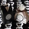 חתן וכלה עם עיטורים שחורים - מזכרת לאורחים בחתונה מזכרות לאורחים בחתונה מתנה לאורחים בחתונה מתנות לאורחים בחתונה מזכרות לאירועים