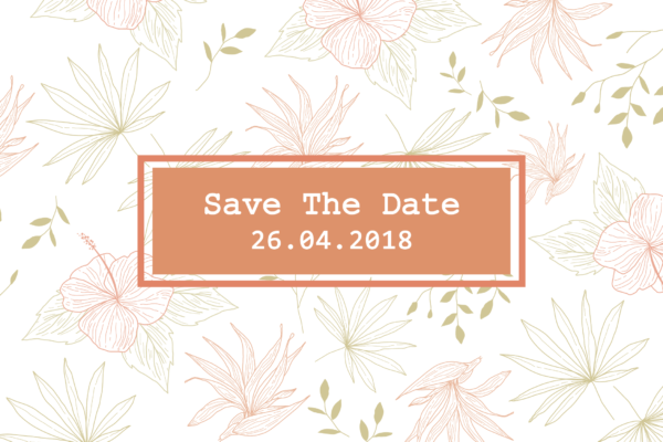 כתום וירוק - הזמנה לחתונה - נופך משלכם